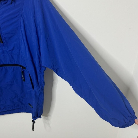 L.L. Bean Quarter Zip Windbreaker Jacket Pullover Size Medium Men’s Blue - Picture 6 of 9